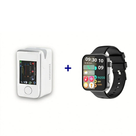 Medidor de Glicose Multifuncional Glucomax Não Invasivo + Relógio Inteligente PulseMax