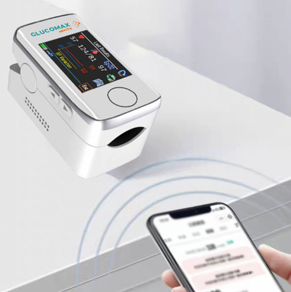 Medidor de Glicose Multifuncional Glucomax Não Invasivo + Relógio Inteligente PulseMax